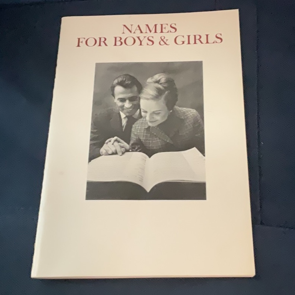 Johnson and Johnson Names For Boys & Girls Booklet 1960’s soft cover 32 pages